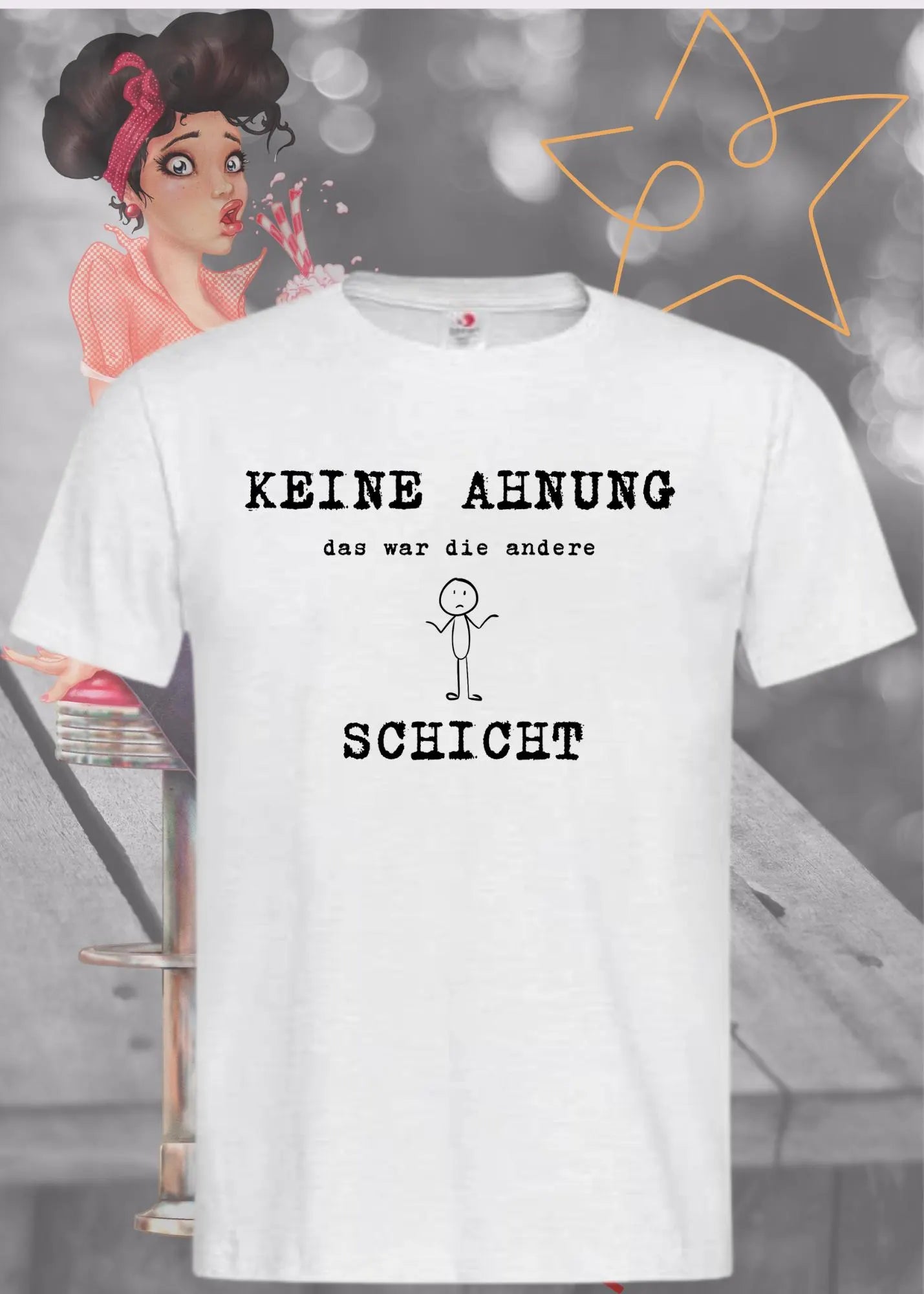 😅 Keine Ahnung Das War Die Andere Schicht - Lustiges Arbeits T-Shirt 🤷‍♂️