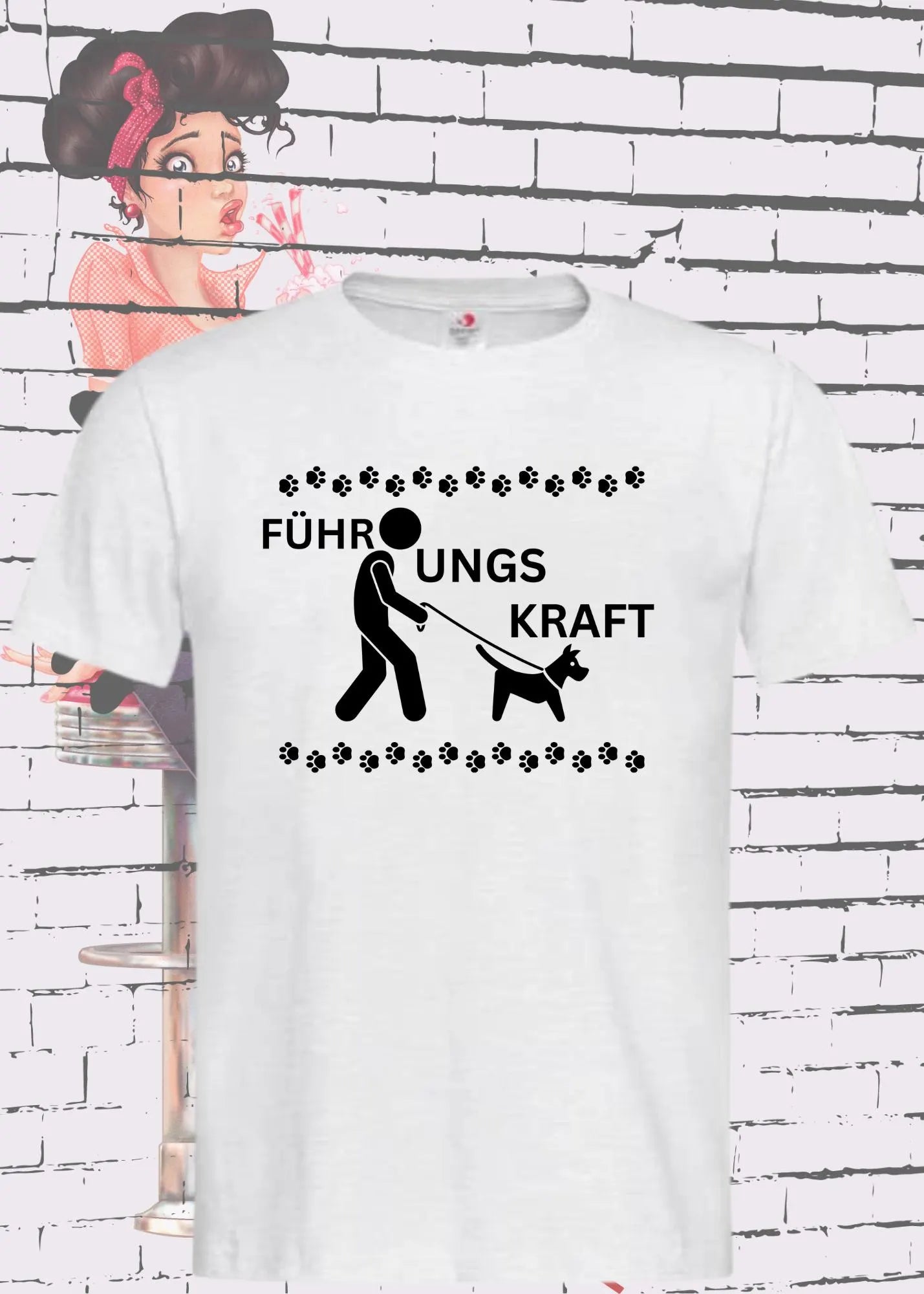🐕 T-Shirt Führungskraft Hund - Witziges Geschenk Lustiger Spruch Freizeit Unisex