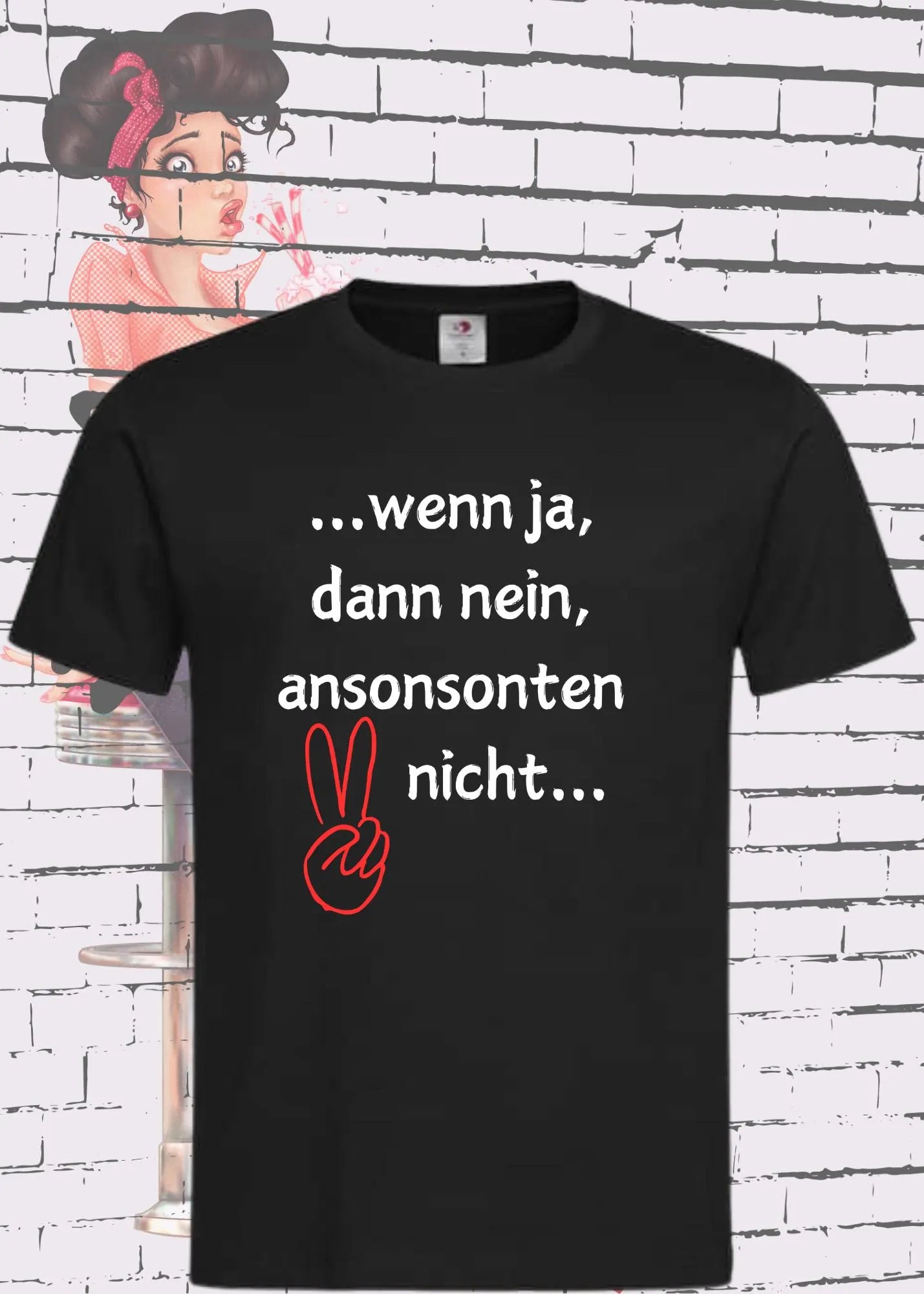 🤔 Unisex T-Shirt 'Wenn Ja Dann Nein Ansonsten Nicht' - Verwirrung Shirt 😵‍💫