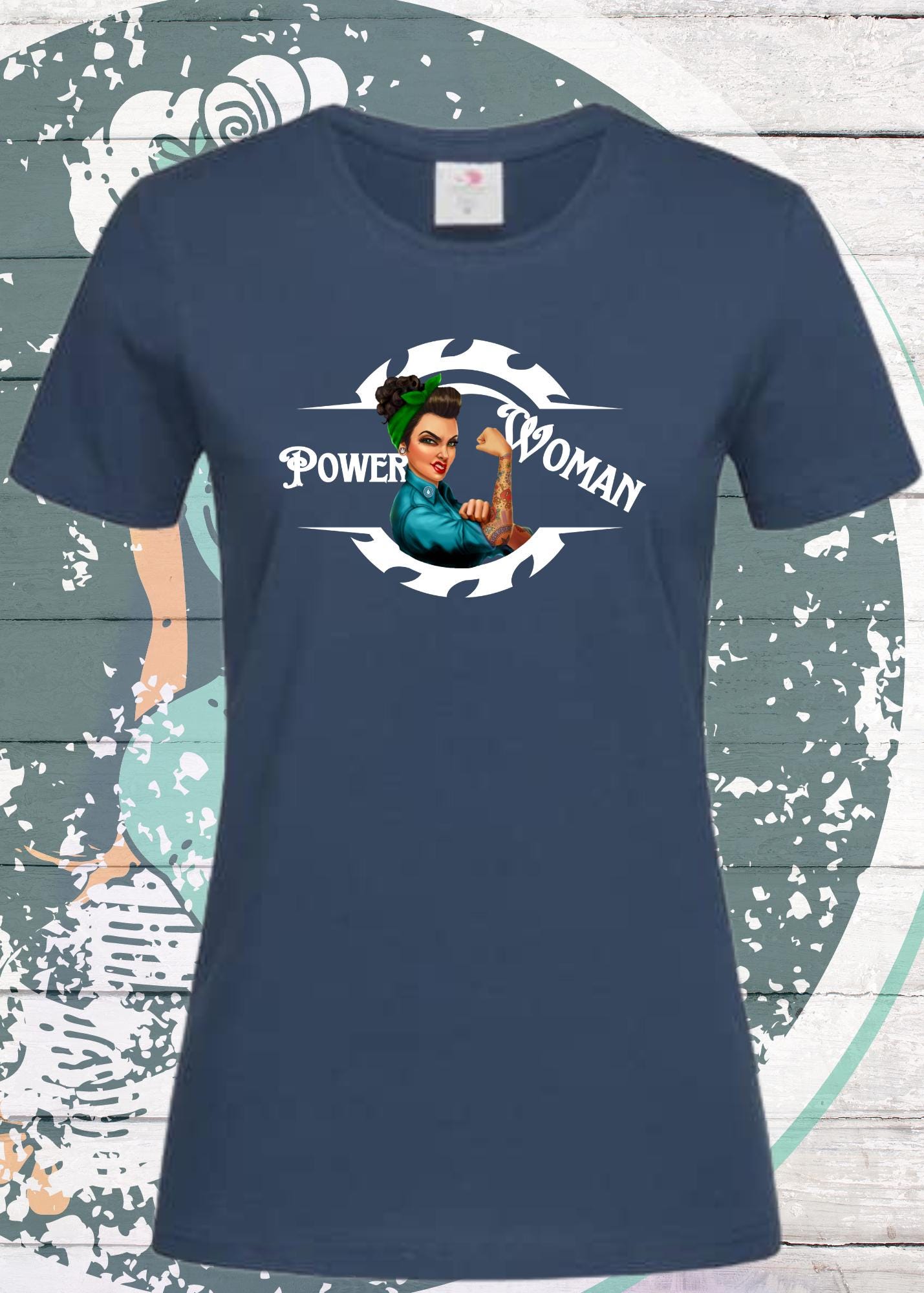 Damen T-Shirt Power Woman - Starke Frauen Statement Shirt