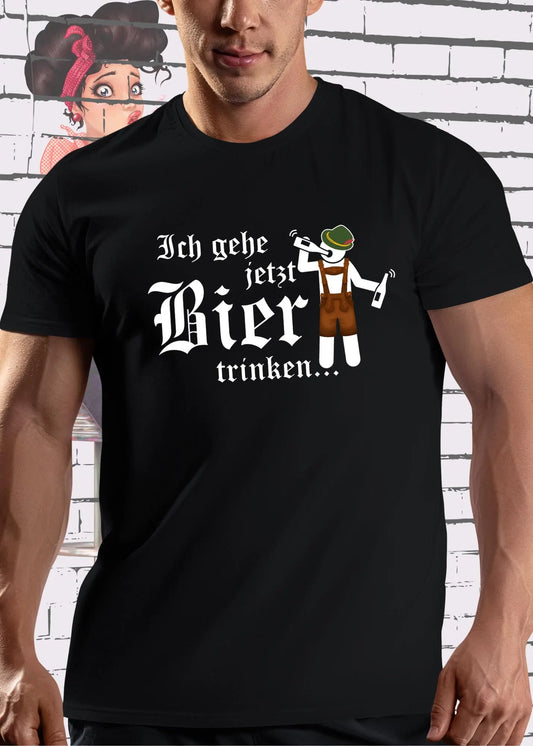 🍺 Unisex T-Shirt 'Ich Geh Jetzt Bier Trinken' - Episches Bier Quest Shirt ⚔️