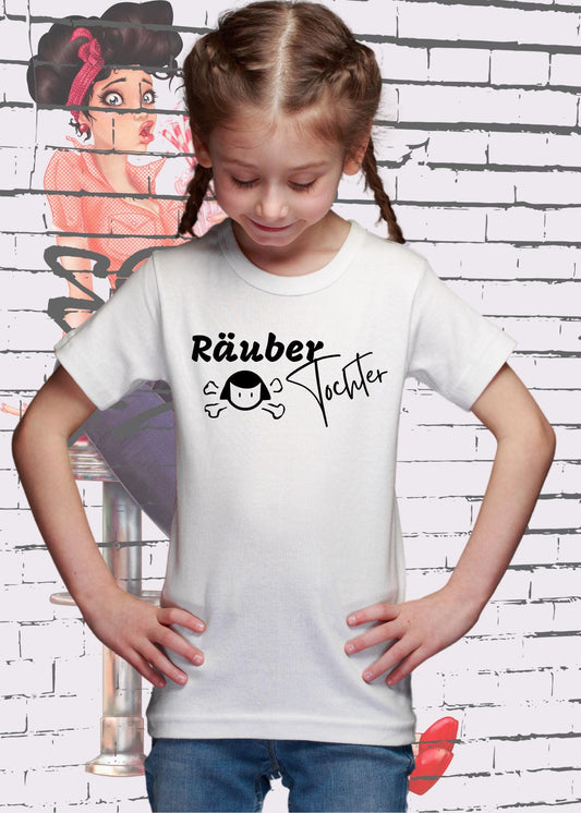 🏴‍☠️ T-Shirt 'Räuber Tochter' - Witziges Geschenk für freche Kids 😄