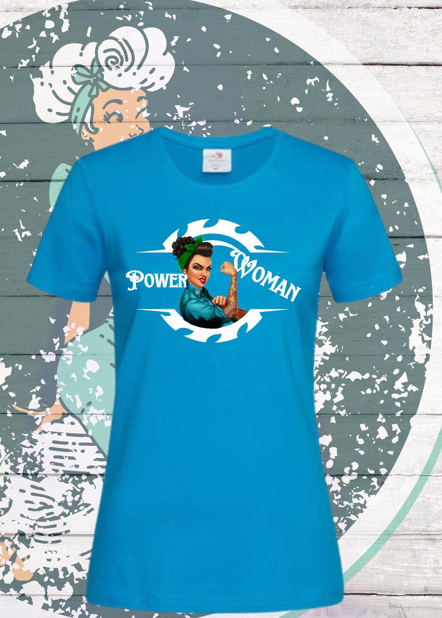 Damen T-Shirt Power Woman - Starke Frauen Statement Shirt