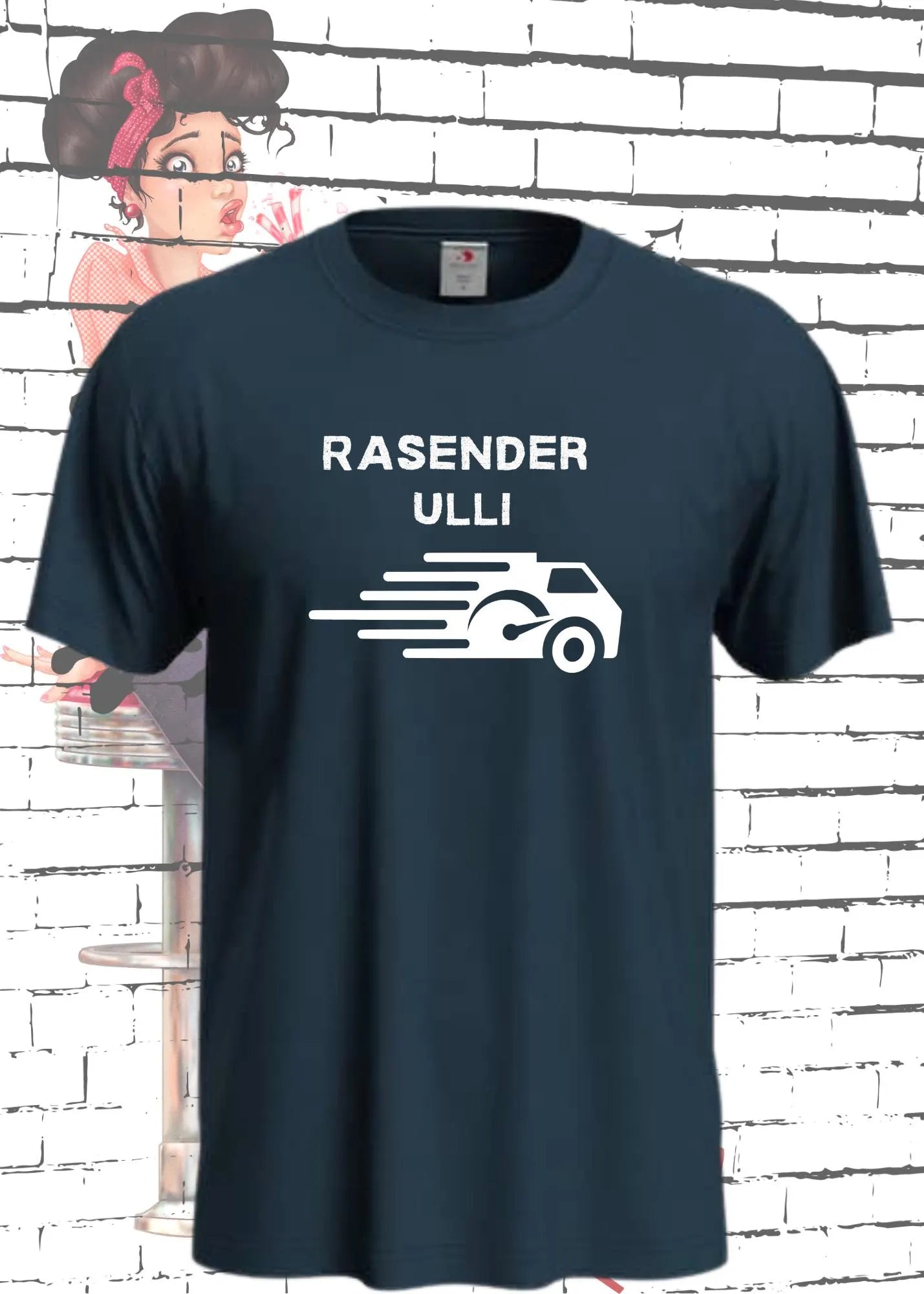 📦 Rasender [Wunschname] - Personalisiertes T-Shirt für Paketdienstleister! 🚚✨