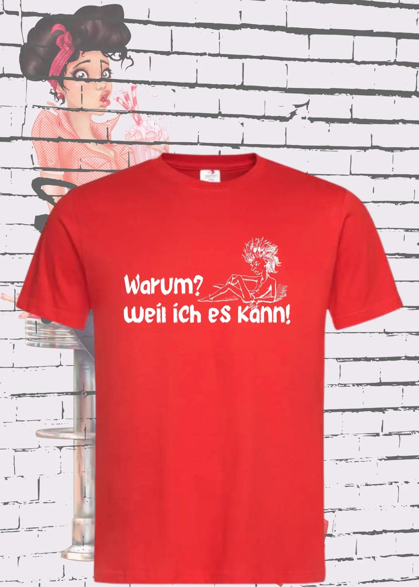 💪 T-Shirt 'Warum? Weil ich es kann!' 😎 - Selbstbewusstes Spruch-Shirt für Macher 🔥