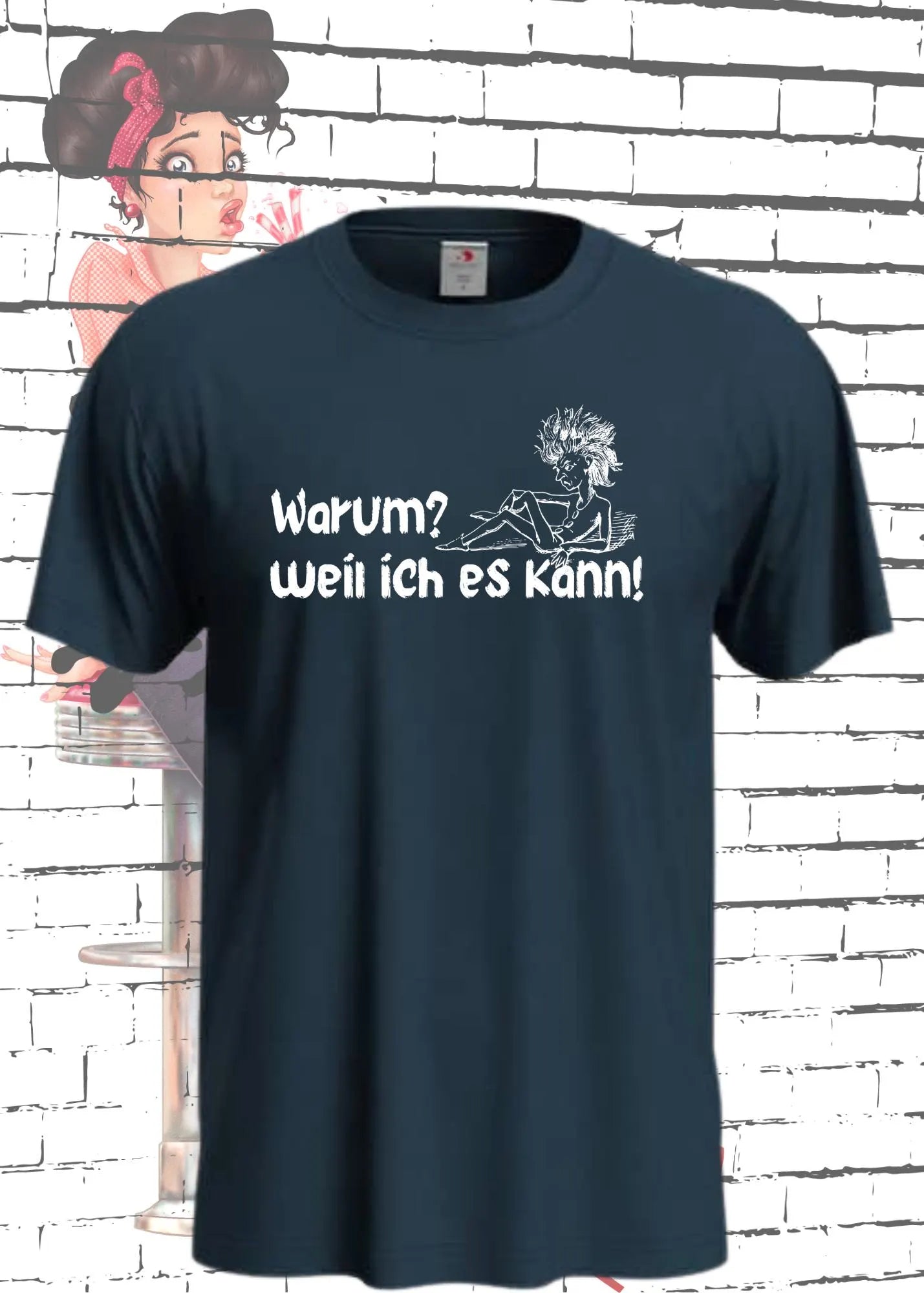 💪 T-Shirt 'Warum? Weil ich es kann!' 😎 - Selbstbewusstes Spruch-Shirt für Macher 🔥