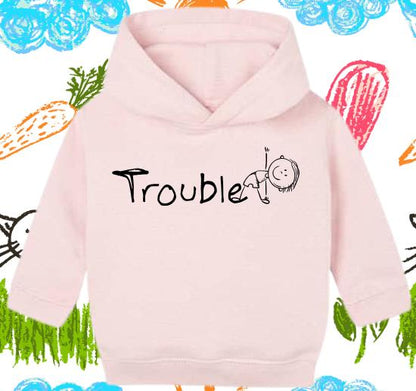 Baby Hoodie Trouble Für Jungs 6–24 Monate | Frecher Baby Hoodie Mit Humor
