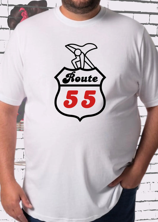 🎉 Route 55 - Unisex T-Shirt zum 55. Geburtstag! 🎂✨ Geschenkidee mit Spruch