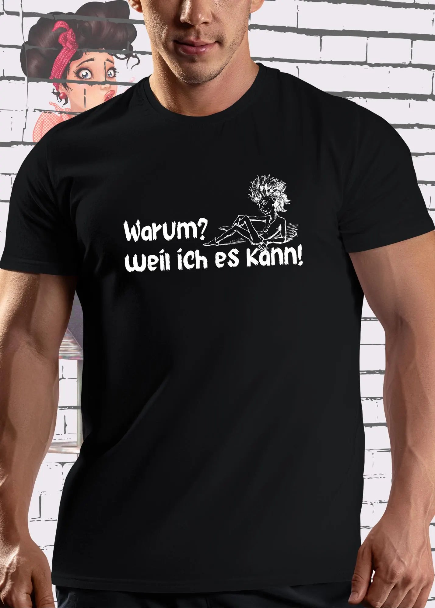 💪 T-Shirt 'Warum? Weil ich es kann!' 😎 - Selbstbewusstes Spruch-Shirt für Macher 🔥