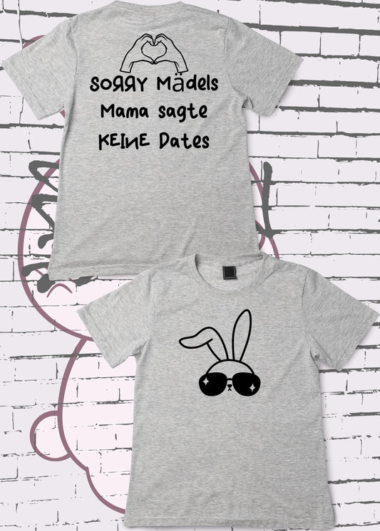 👦 Jungen T-Shirt Sorry Mädels Mama sagte keine Dates 😂 Lustiges T-Shirt 🎁 Geschenkidee T-Shirt 💕 Witziges T-Shirt mit Spruch 👕 In vielen Farben 🌈