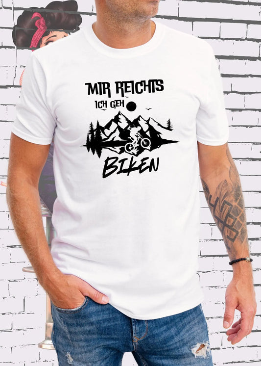 Mir reichts ich geh biken - Lustiges Biker T-Shirt für Fahrrad-Fans