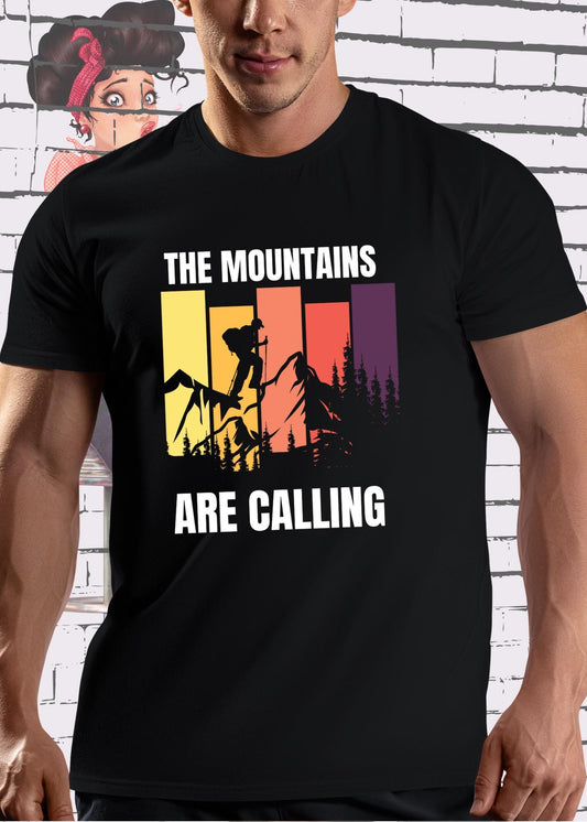🏔️ The Mountains are Calling - Unisex T-Shirt für Outdoor-Liebhaber ⛰️