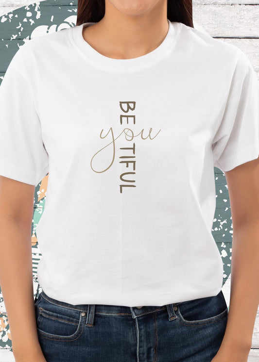 ✨ Damen T-Shirt 'Be YOU tiful' - Beautiful Selbstliebe Statement 💖
