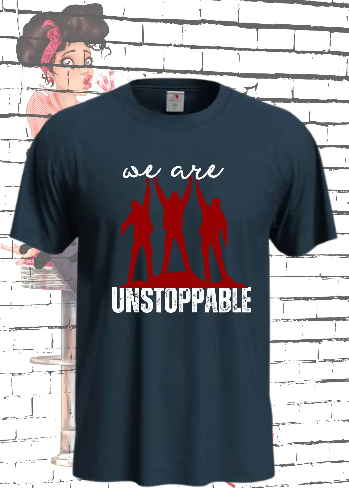 💪 T-Shirt 'We are unstoppable' 🚀 - Motivations Team-Shirt für Unaufhaltsame 🔥
