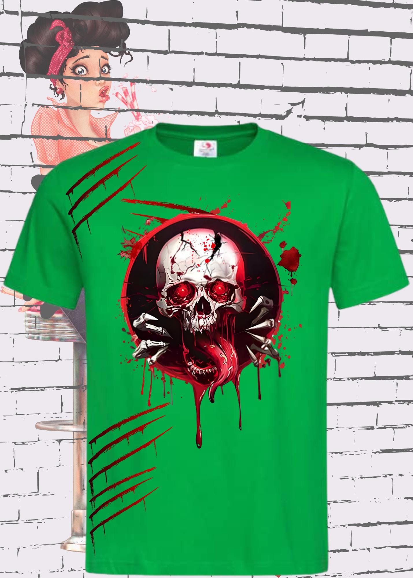 T-Shirt Skull Tee Dead Cool Witziges T-Shirt mit Totenkopf Geschenkidee Unisex