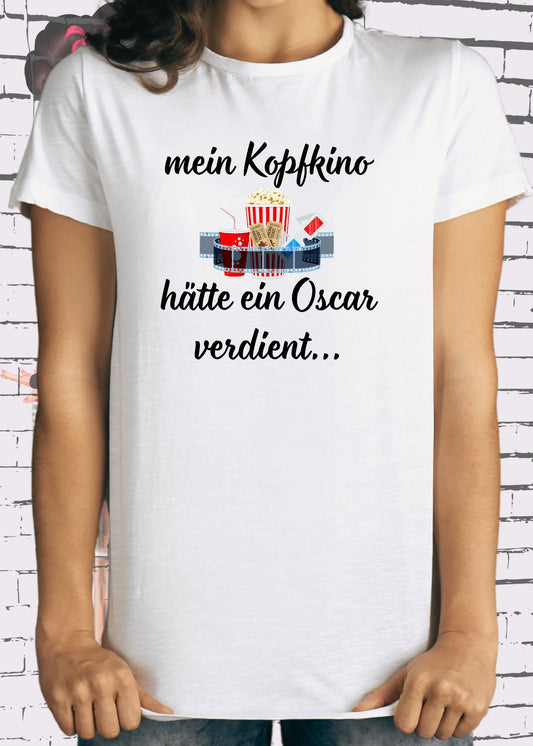 🎬 T-Shirt Mein Kopfkino hätte einen Oskar verdient 🏆 Geschenkidee T-Shirt 🎁 Geschenkidee Geburtstag 🎉 Unisex T-Shirt 👕