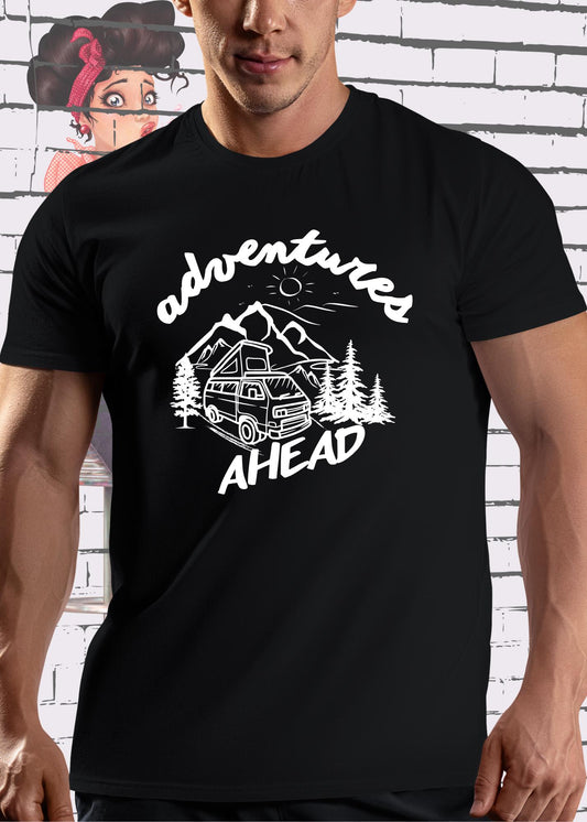 🌟 Unisex T-Shirt 'Adventures Ahead' - Abenteuer Shirt ✨