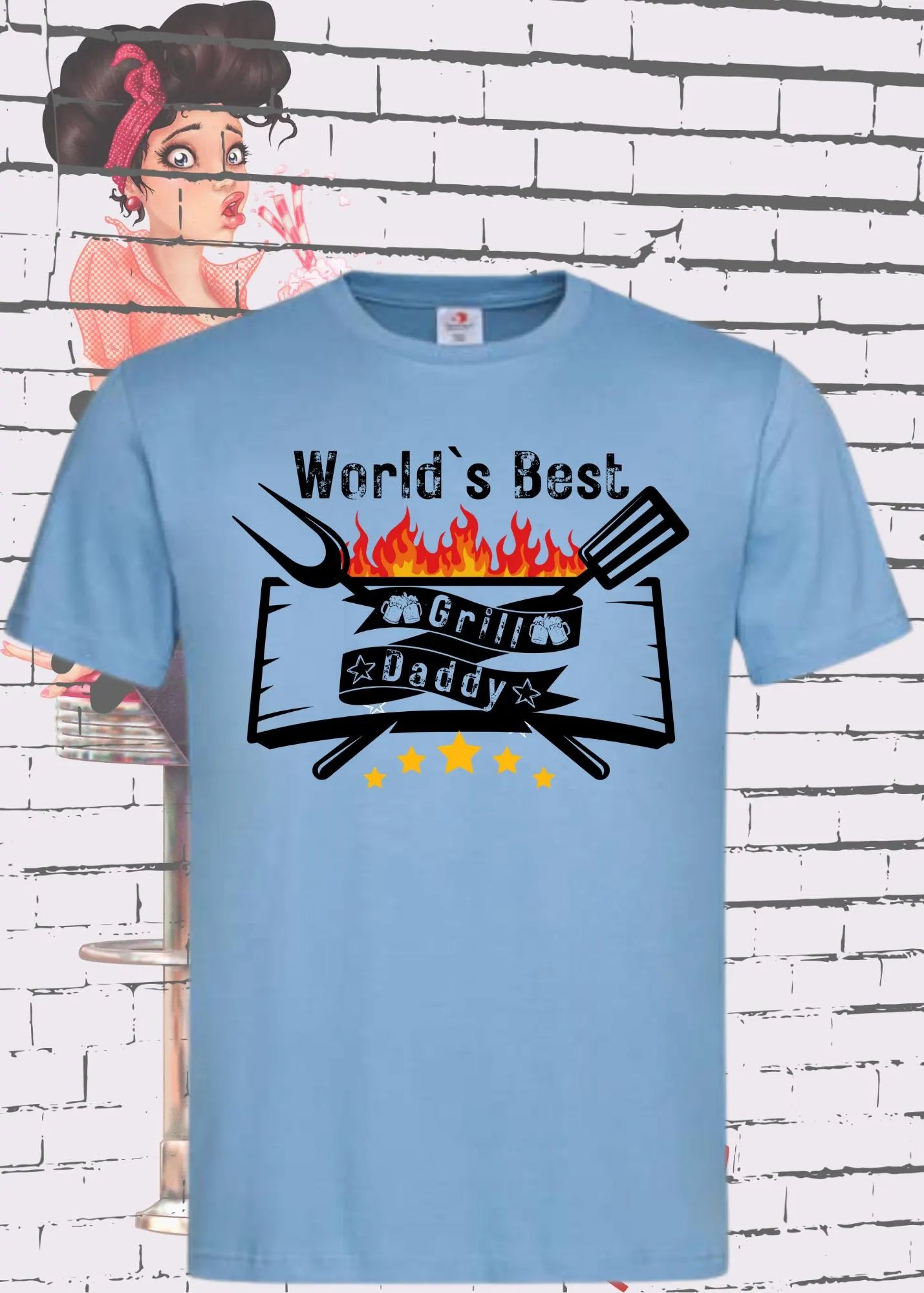 🔥👨‍🍳 Herren T-Shirt World's Best Grill Daddy - Der Grillmeister! 🥩
