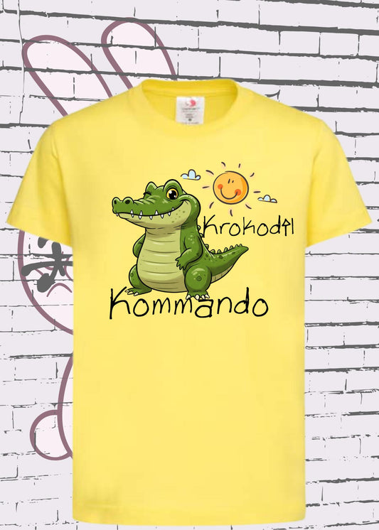 🐊⚡ Kinder T-Shirt Krokodil Kommando - Einsatzbereit für Abenteuer! 🎯