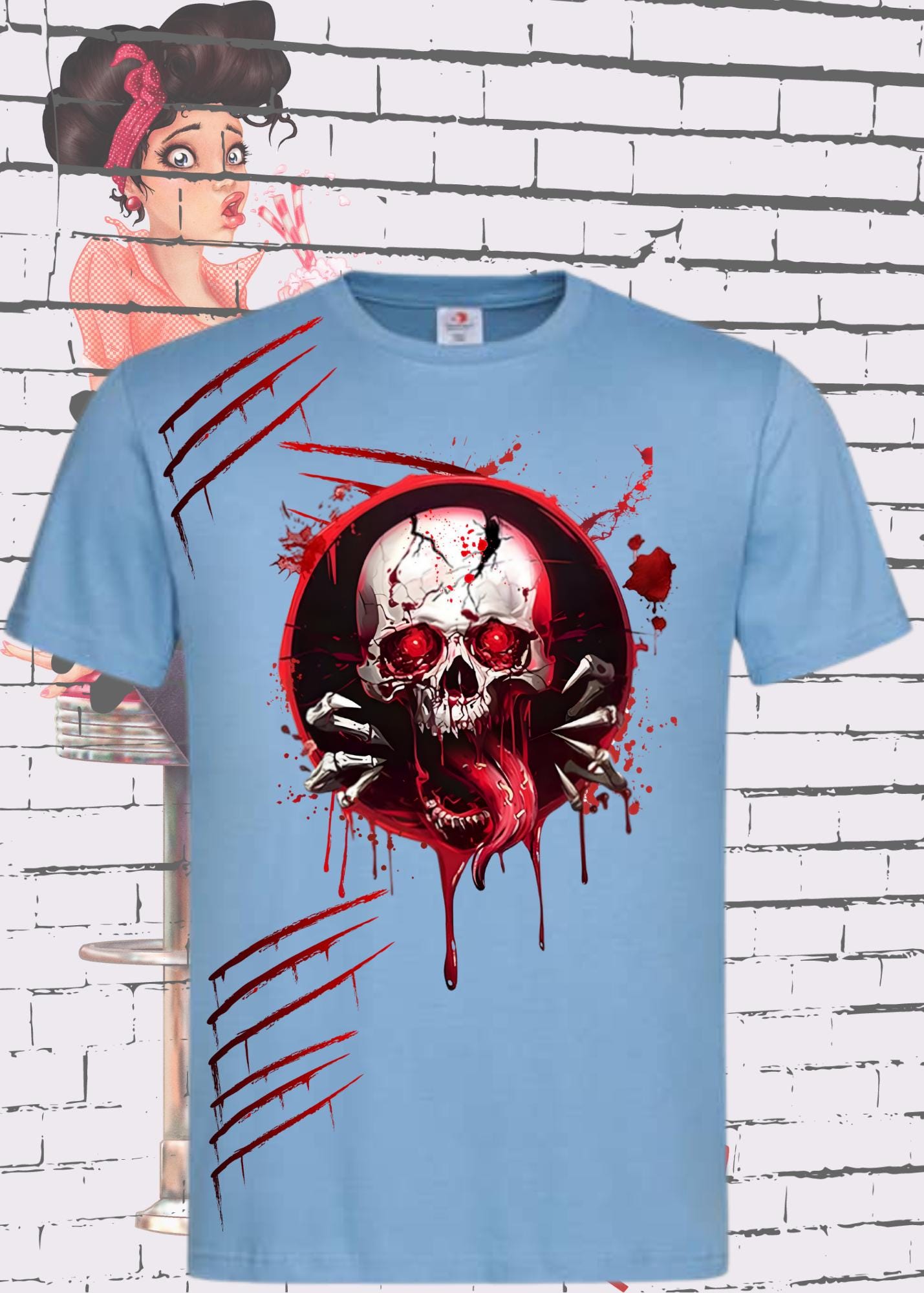 T-Shirt Skull Tee Dead Cool Witziges T-Shirt mit Totenkopf Geschenkidee Unisex