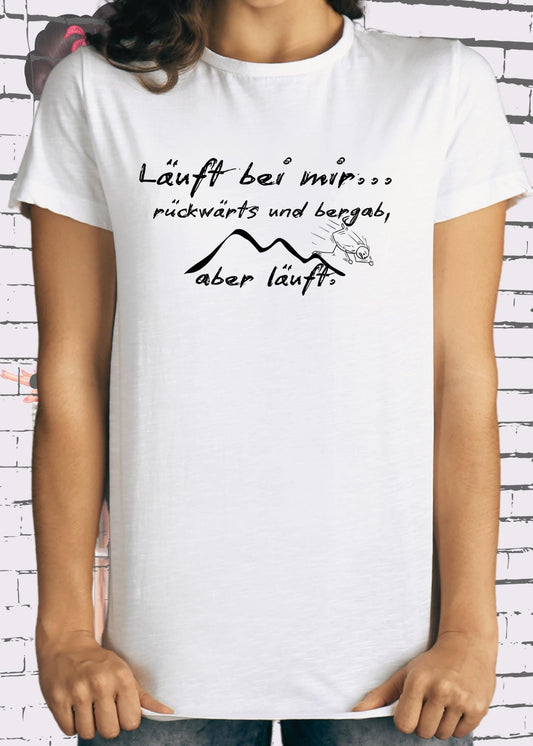 🏃‍♂️ T-Shirt Läuft bei mir rückwärts und bergab aber läuft... 😅 Geschenkidee T-Shirt 🎁 Geschenkidee Geburtstag 🎉 Unisex T-Shirt 👕