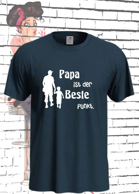 👨‍👧‍👦 Herren T-Shirt 'Papa ist der Beste Punkt.' 🏆 | Stolzer Papa Shirt
