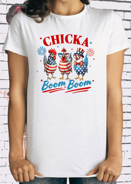 🎵 Unisex T-Shirt - Chicka Boom Boom! Retro Musik Vibes ✨