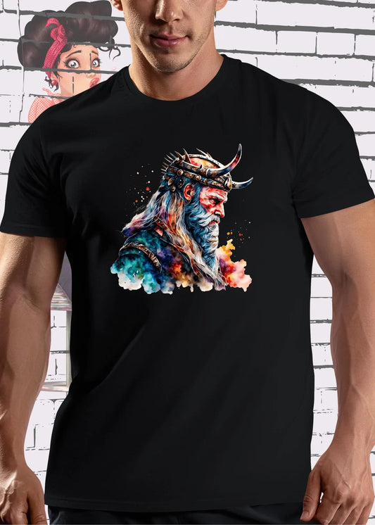 Buntes Wikinger T-Shirt - Colourful Viking Design Unisex Geschenkidee