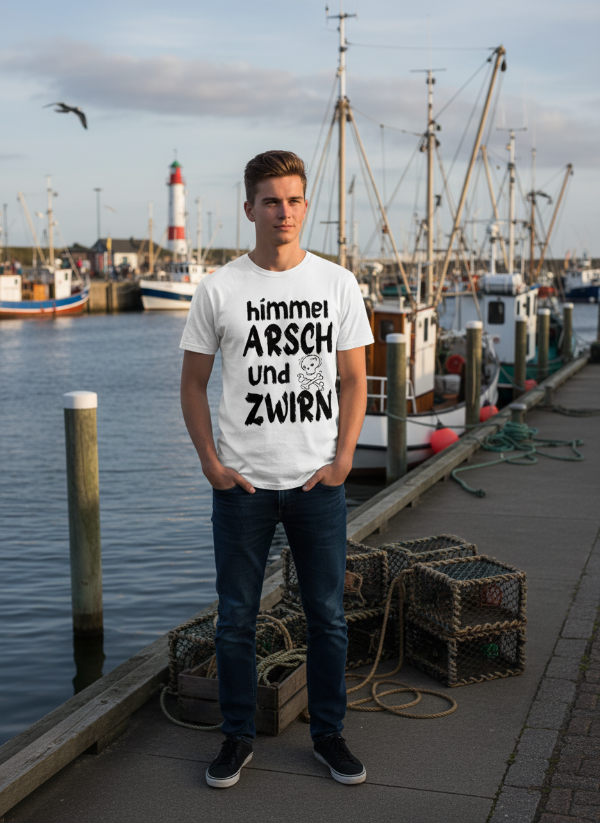Küsten-Setting mit Hafen