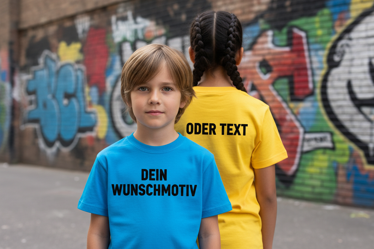 Kinder T-Shirt Wunschdruck - Nahaufnahme