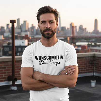 Mann mit Wunschmotiv T-Shirt