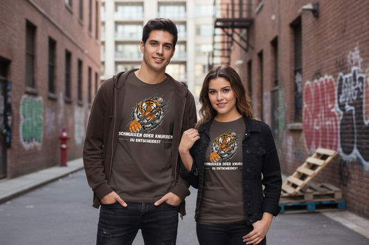 Mann und Frau mit Tiger T-Shirt - Urban Style
