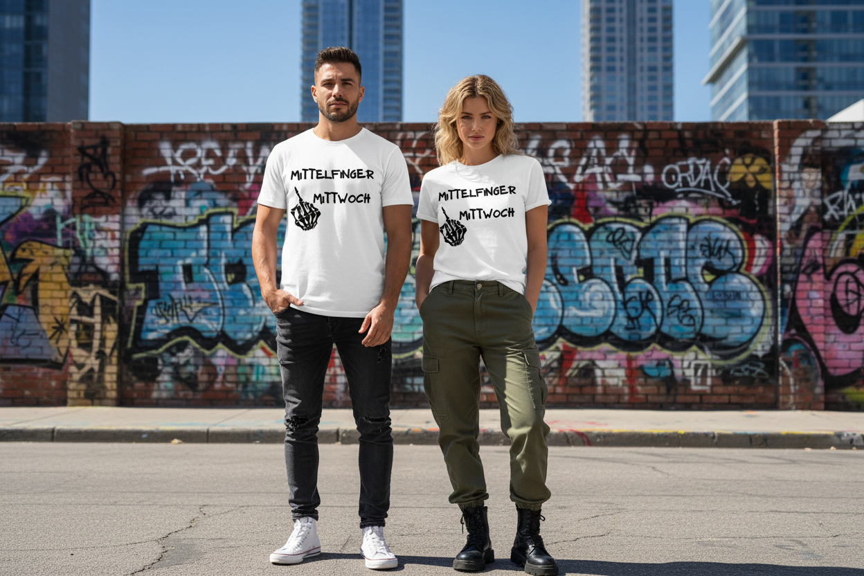 Mittelfinger Mittwoch T-Shirt Lifestyle Streetwear