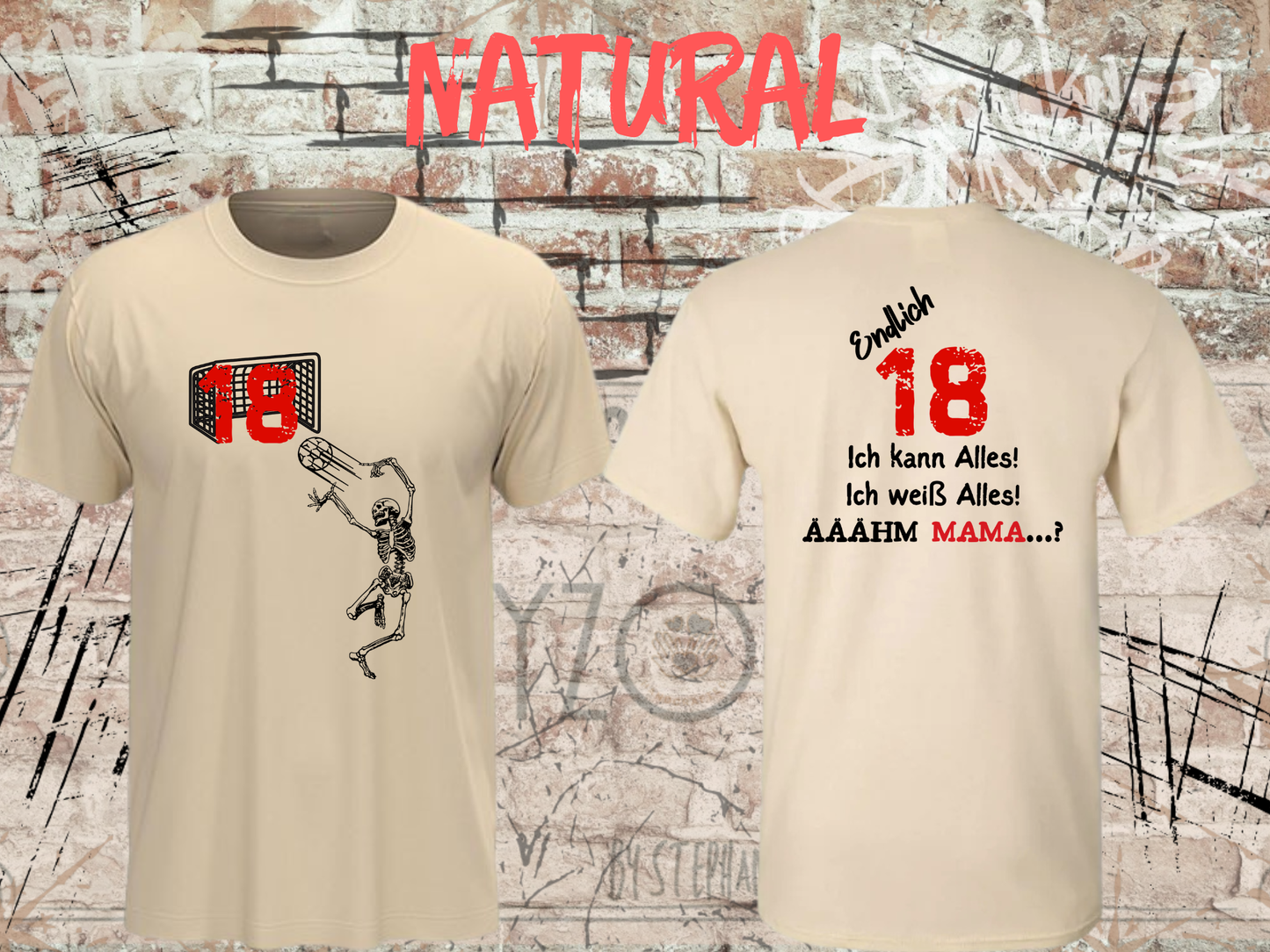 T-Shirt Endlich 18 - Ich kann alles, ich weiß alles, Ähh Mama! Lustiges Geschenk