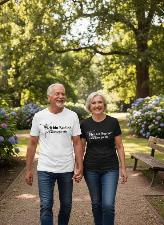 Rentner-Paar im Park - korrigiert