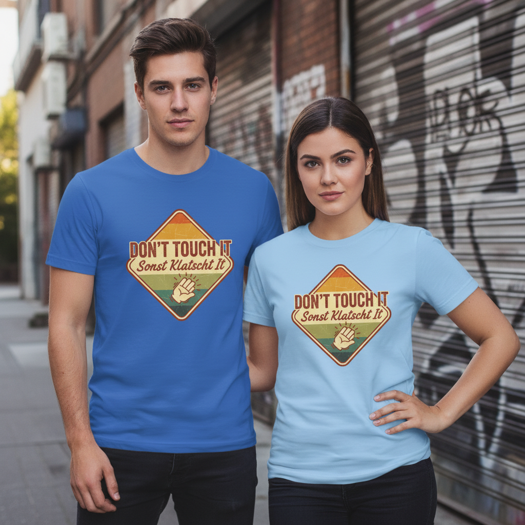 Urban Lifestyle Foto Mann und Frau mit T-Shirts