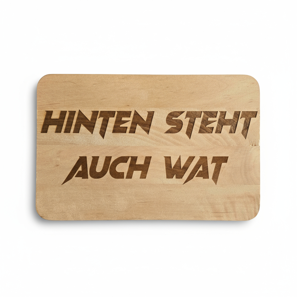 Vorderseite mit Gravur